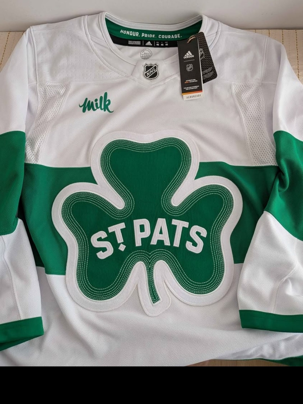 Toronto Maple Leafs St. Pats Hockey Jersey Adidas Size 46